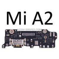 Блок захранване ( PCB ) за Xiaomi Mi A2 , Mi 6X , Model: M1804D2SG , M1804D2SE + микрофон